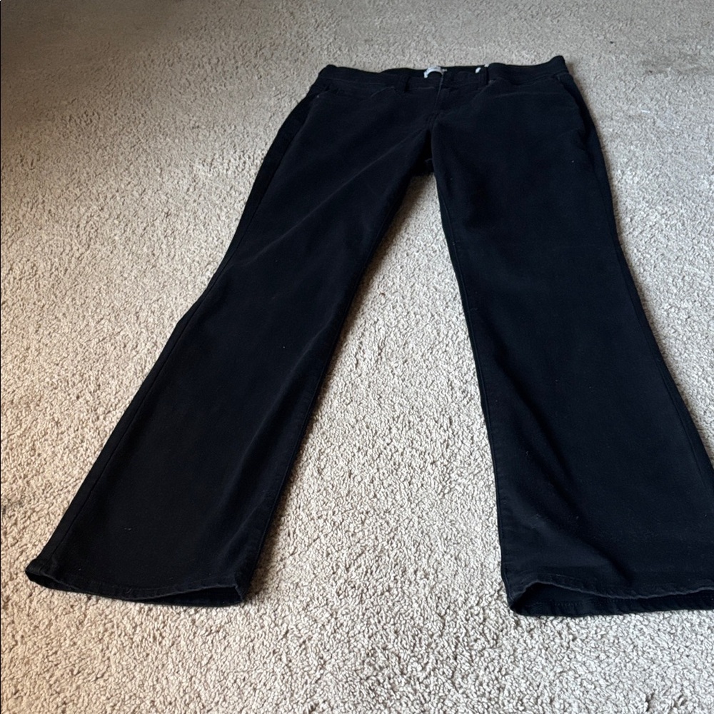 Wonderly Midnight Black Flared Trousers